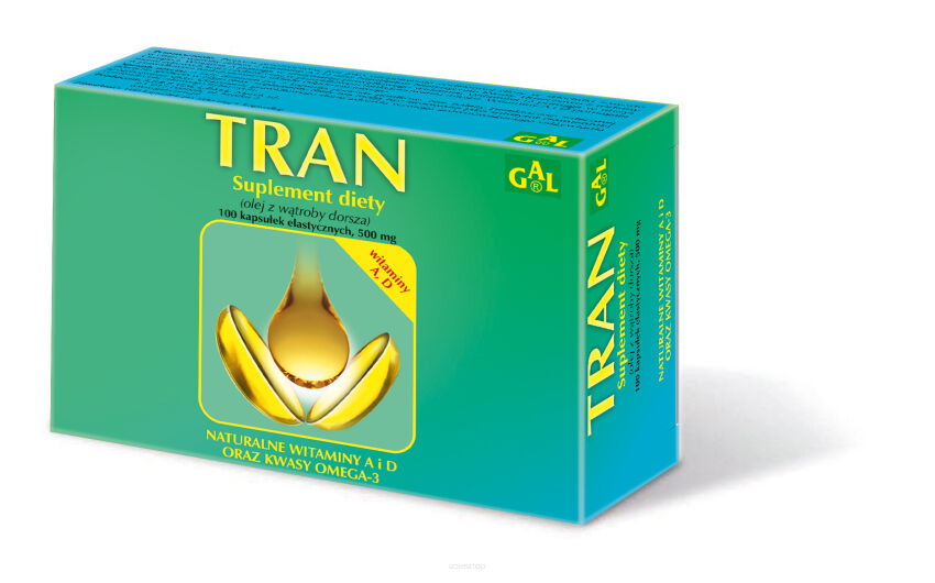 Tran 500 mg 100 kaps. Pakiet 3+1