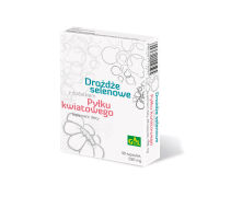 Drożdże selenowe z dodatkiem pyłku kwiatowego 48 kaps. Pakiet 3+1