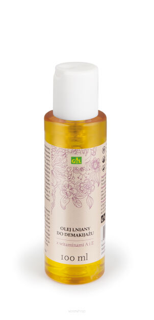 Olej lniany do demakijażu z witaminami A i E 100 ml