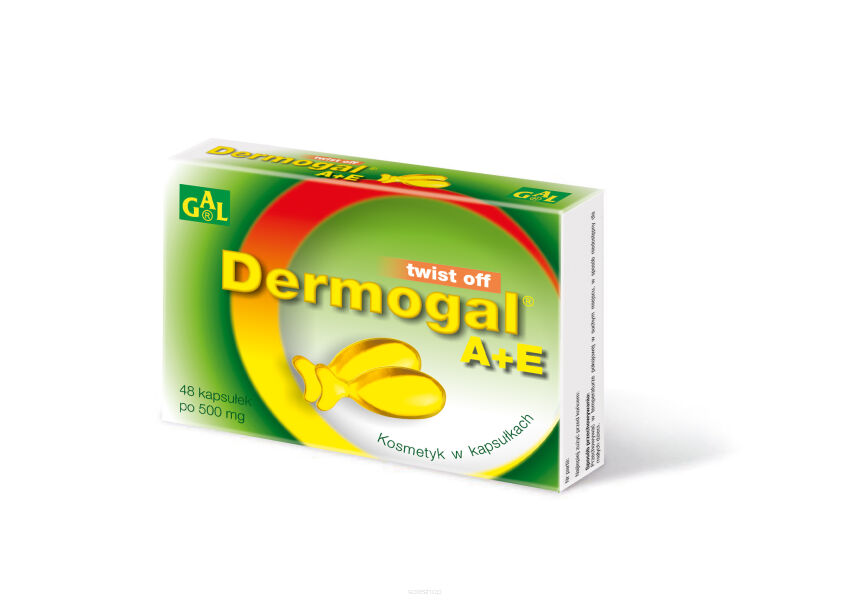 Dermogal A+E 500 mg 48 kaps. Pakiet 3+1